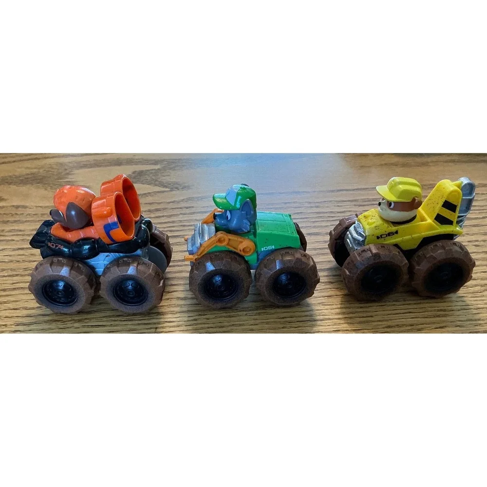 Paw Patrol Dino Rescue True Metal Zuma Rocky Rubble Muddy Diecast Vehicle Lot 3